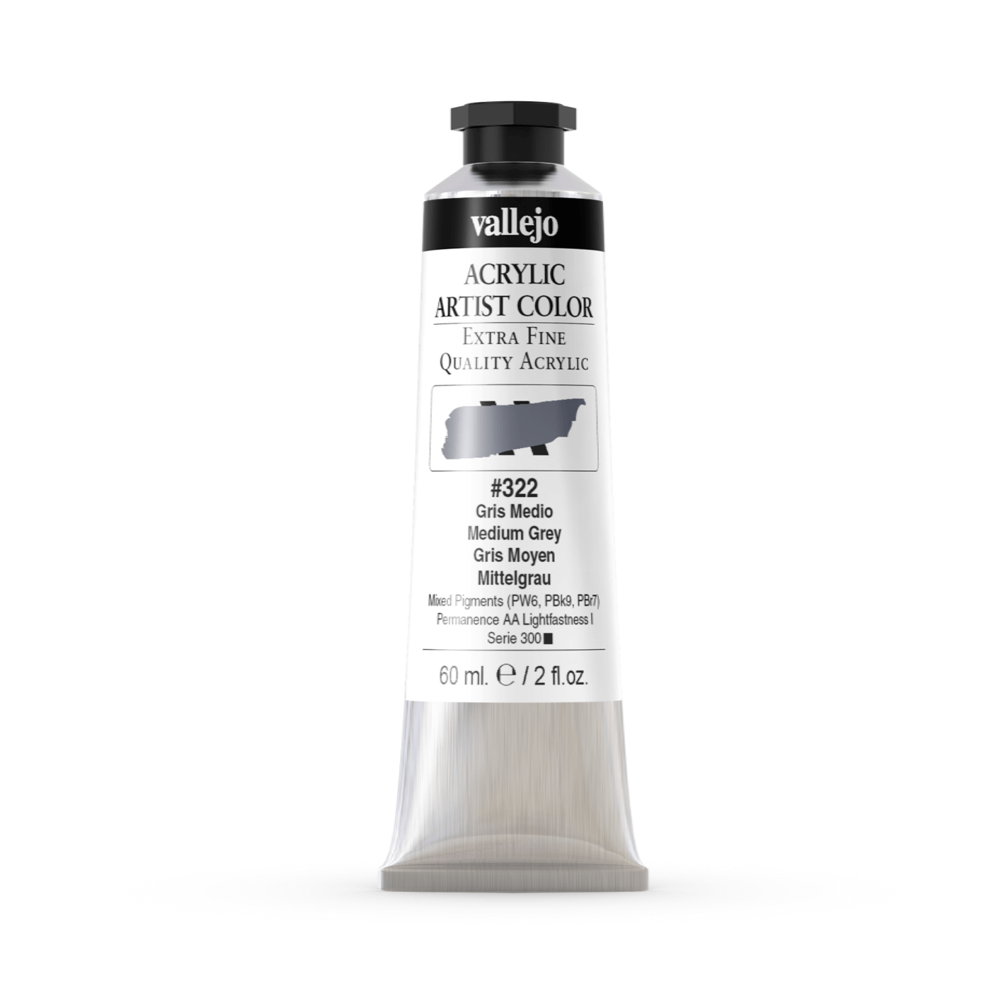 Vallejo Artist 60ml Medium Grey