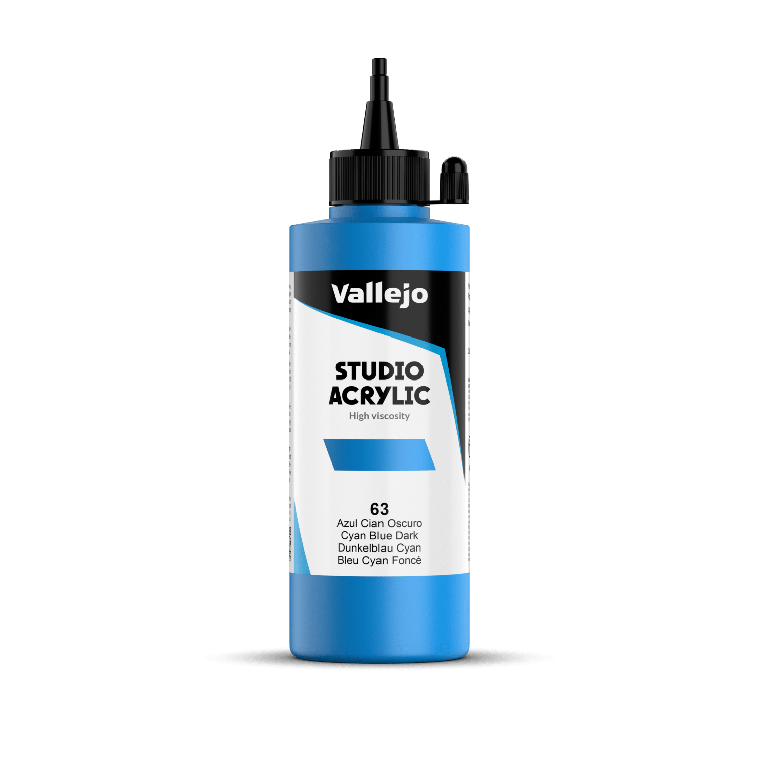 Vallejo Studio 200ml Blue Cyan Dark