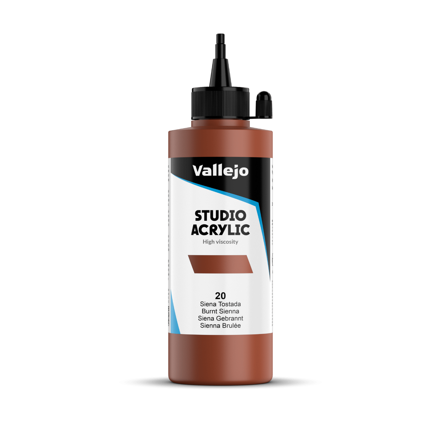 Vallejo Studio 200ml Burnt Sienna