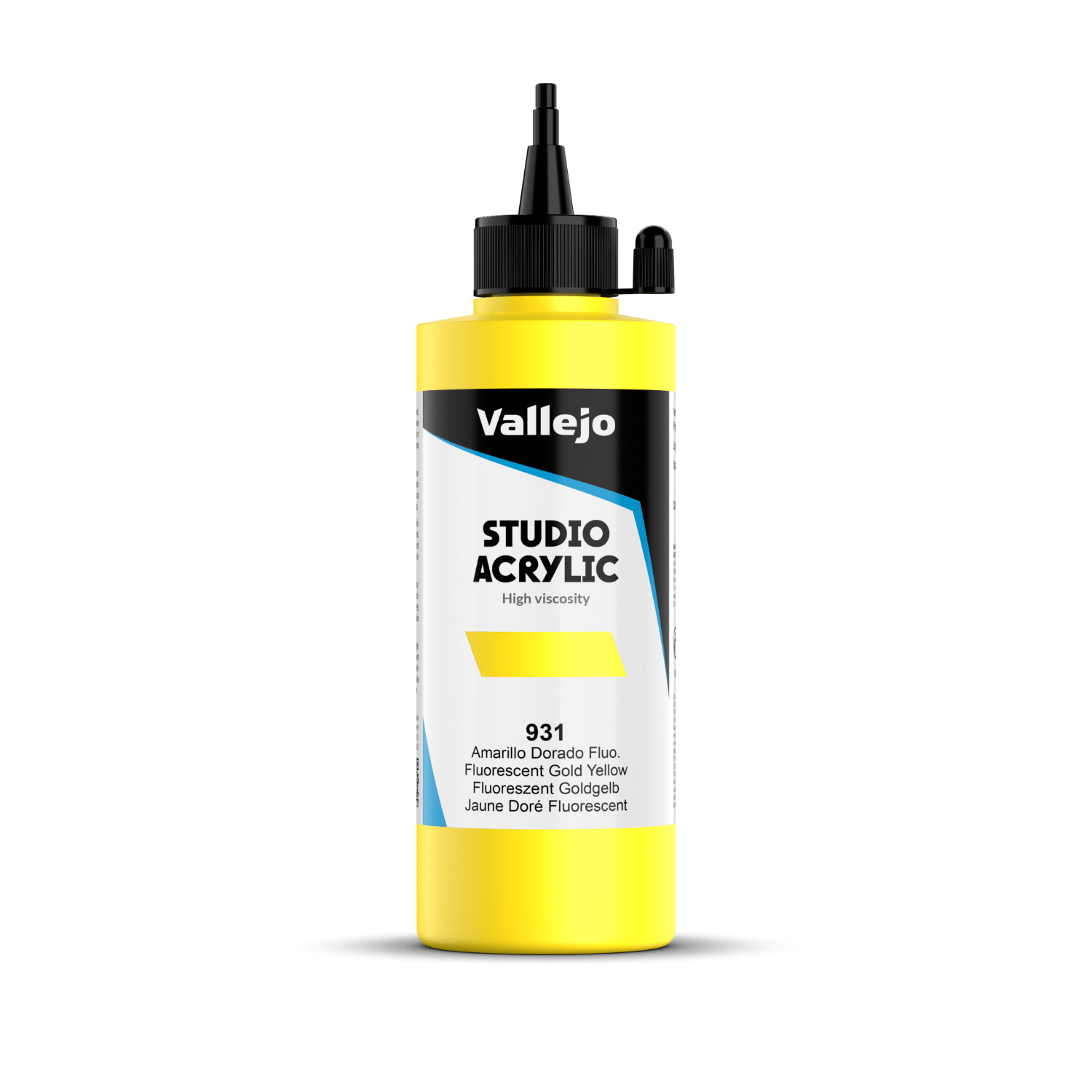 Vallejo Studio 200ml Fluorescent Gold Yellow