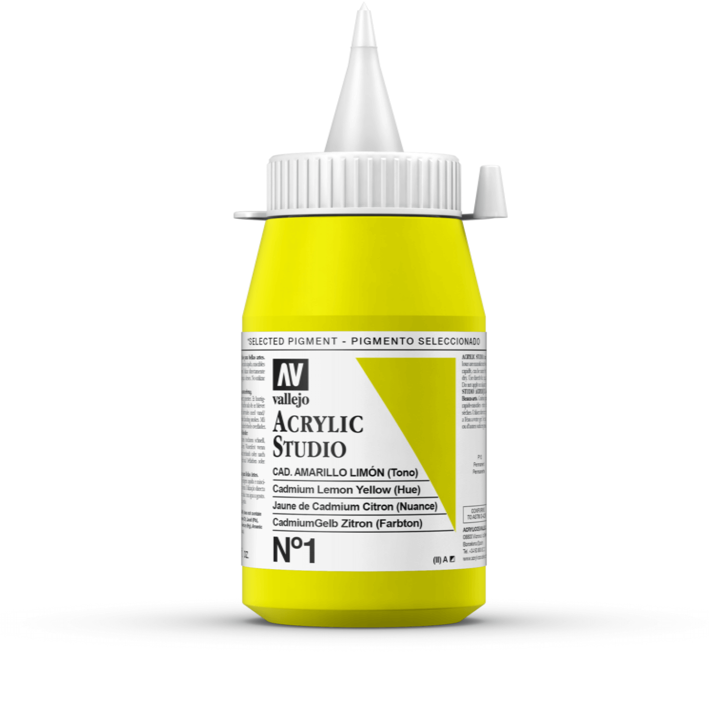 Vallejo Studio 500ml Cadmium Lemon Yellow (Hue)