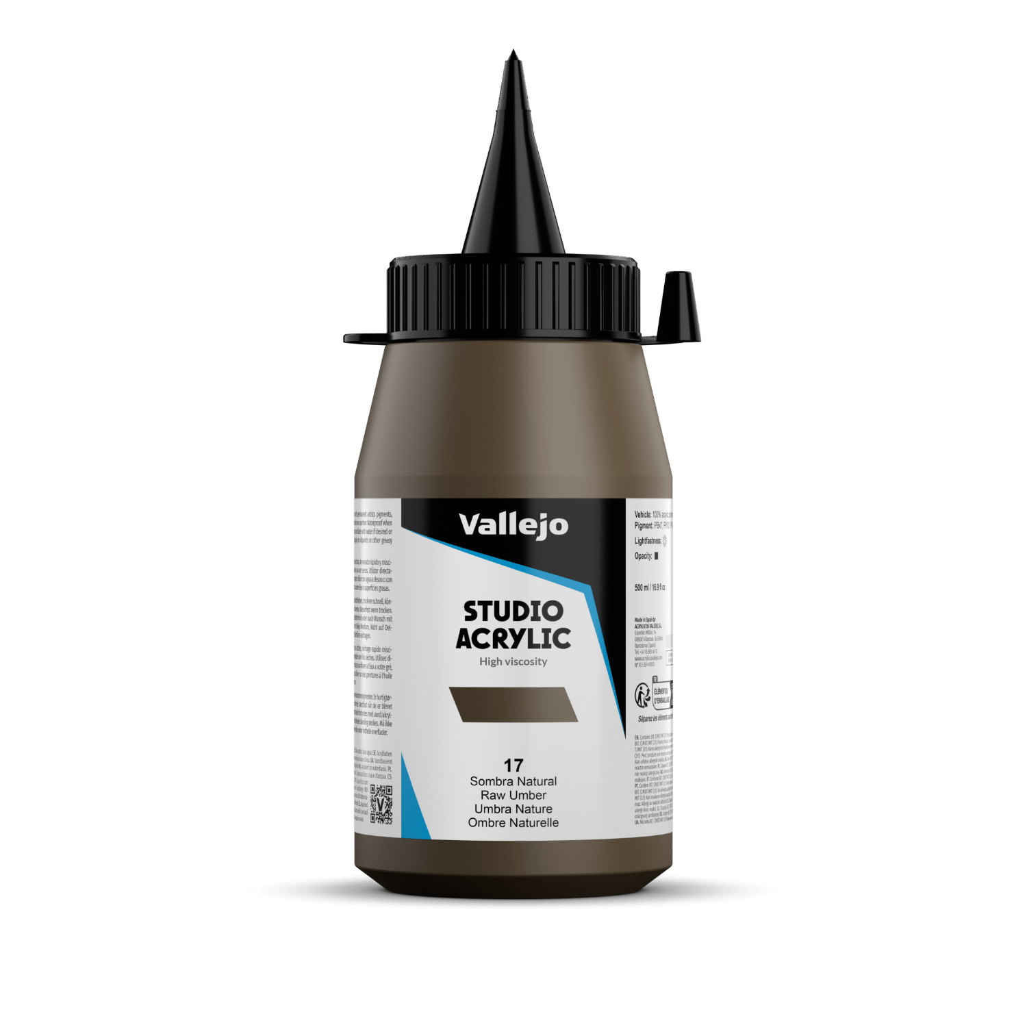 Vallejo Studio 500ml Raw Umber