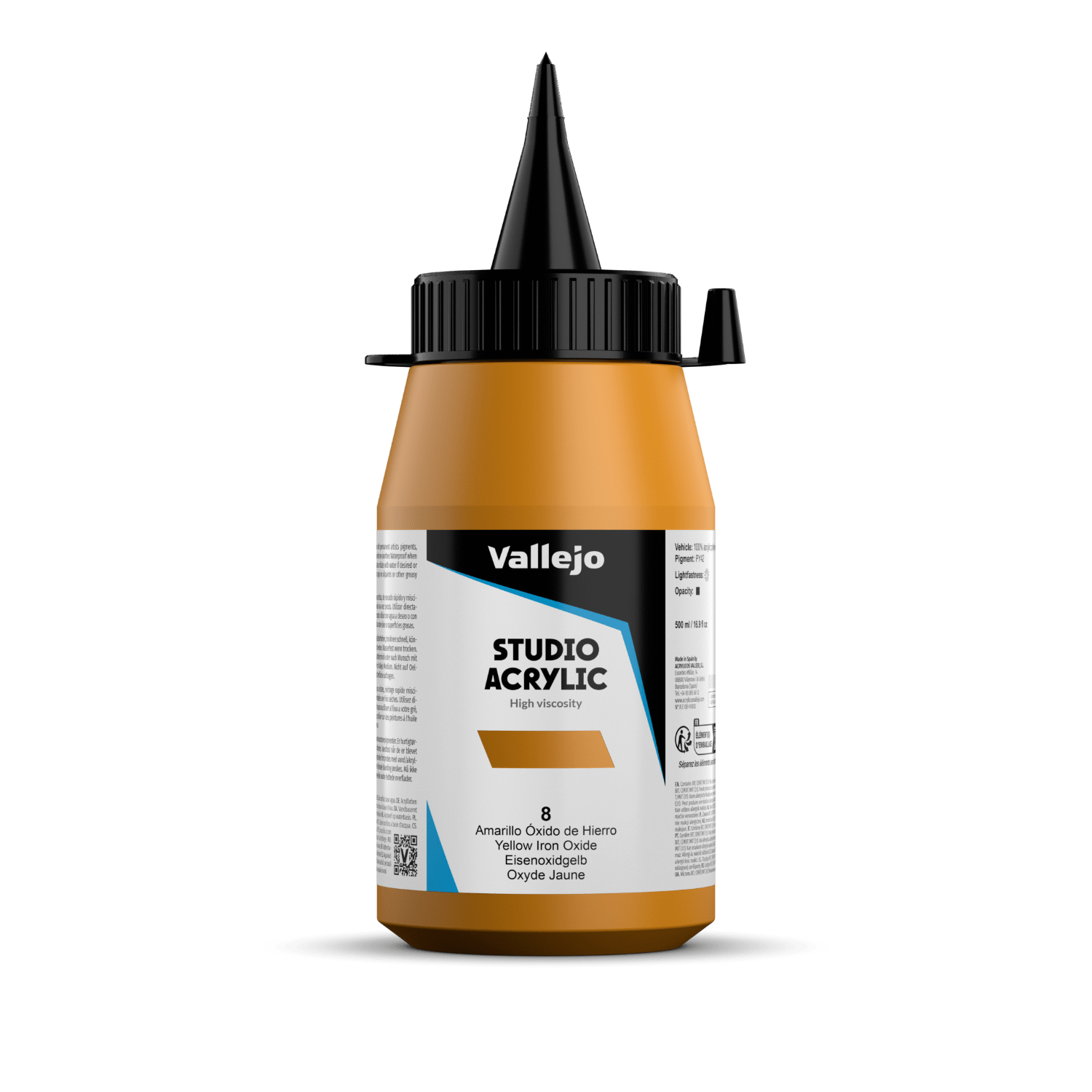 Vallejo Studio 500ml Yellow Iron Oxide