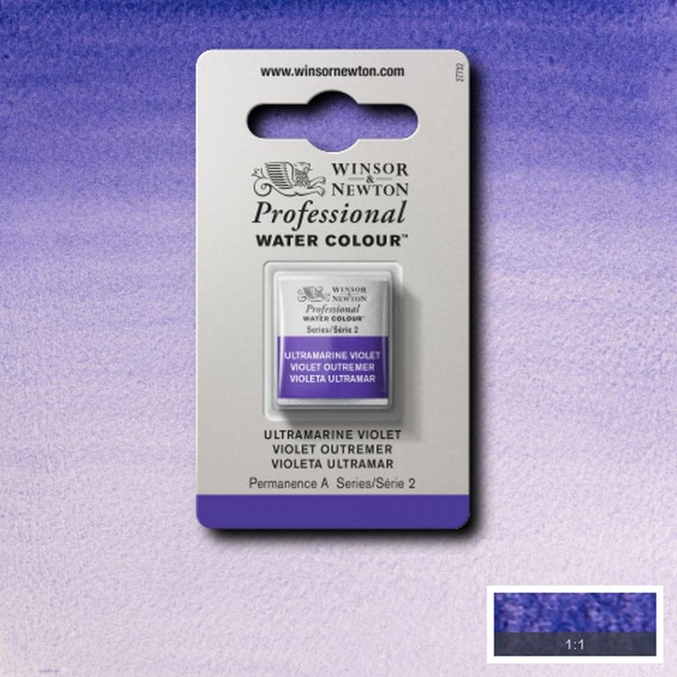 Winsor Newton 1/2 pans Ultramarine Violet